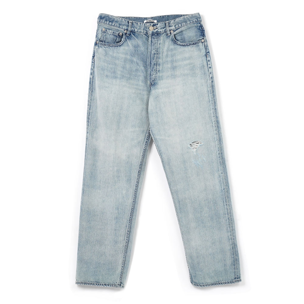 FADED SELVEDGE LIGHT DENIM WIDE PANTS A26SP03DE LIGHT INDIGO