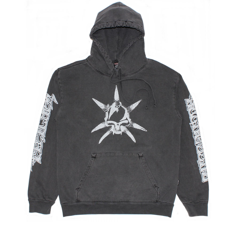 CHRISTIAN FLETCHER × NOON GOONS POTHEAD HOODIE PIGMENT BLACK