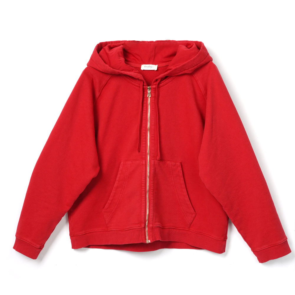 ROLA ZIP HOODIE WASHED RED