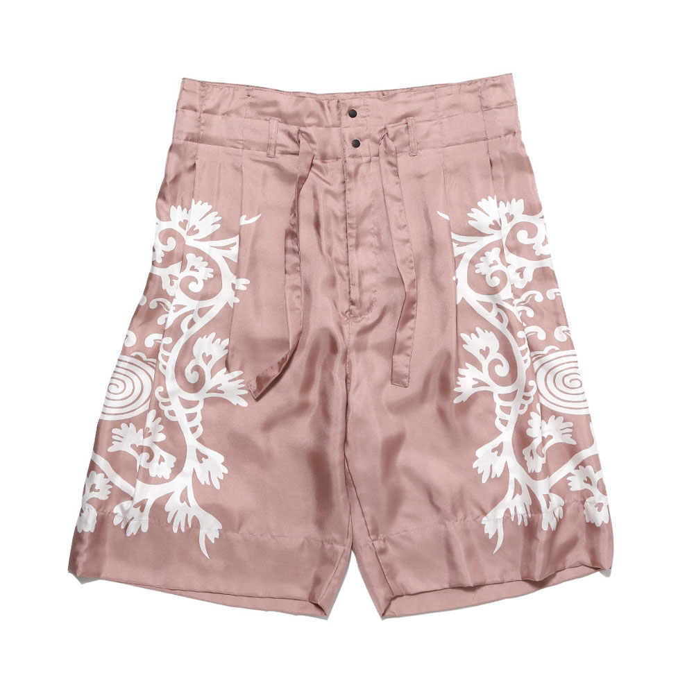 HI-WAIST SILK SHORTS