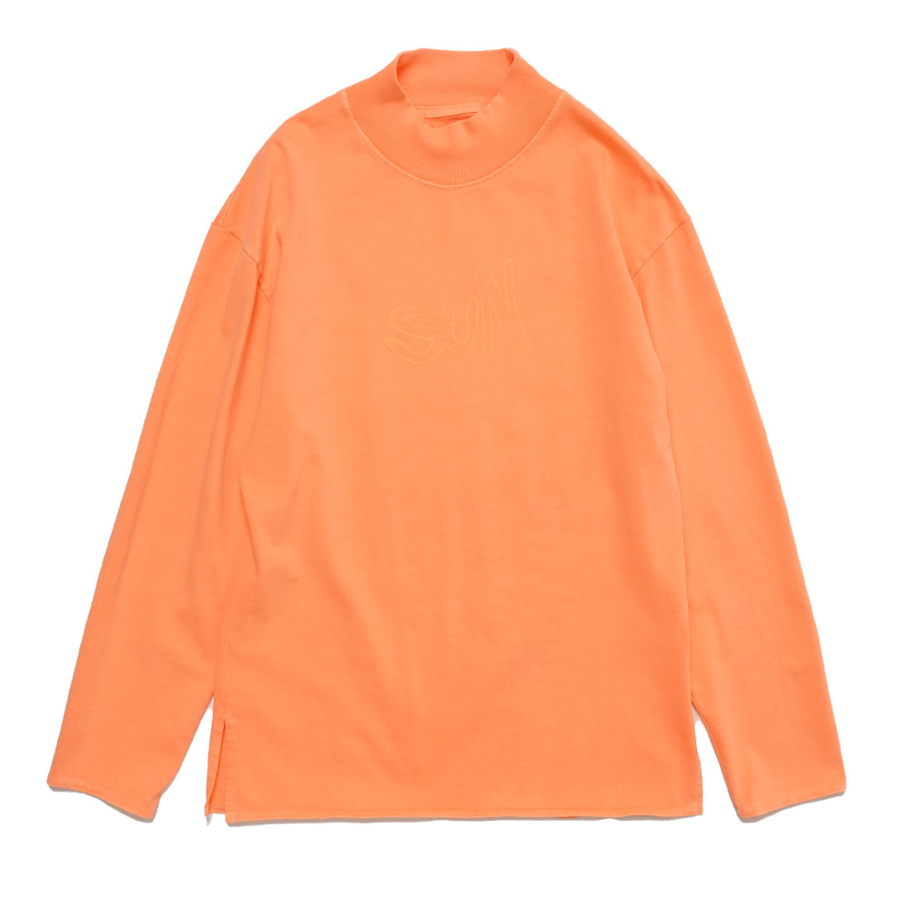 MOCKNECK LONGSLEEVE TSHIRT ORANGE_