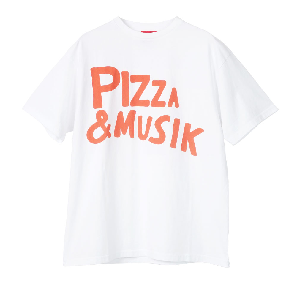 PIZZA & MUSIK T-SHIRT WHITE