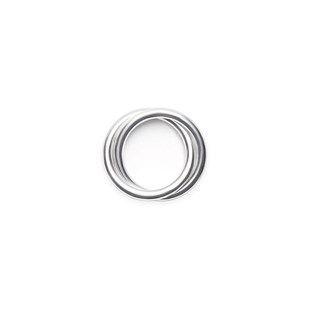 DUO RING 102171 POLISHED SILVER
