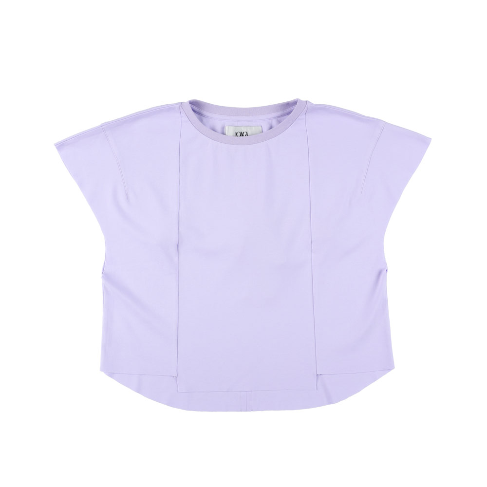 CUT OFF SLEEVE TEE PURPLE