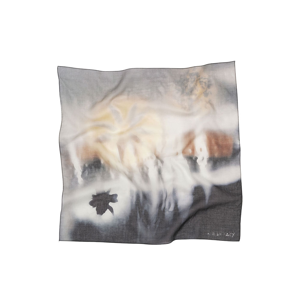 50CM VOIL SCARF AIR FLOWER PRINT