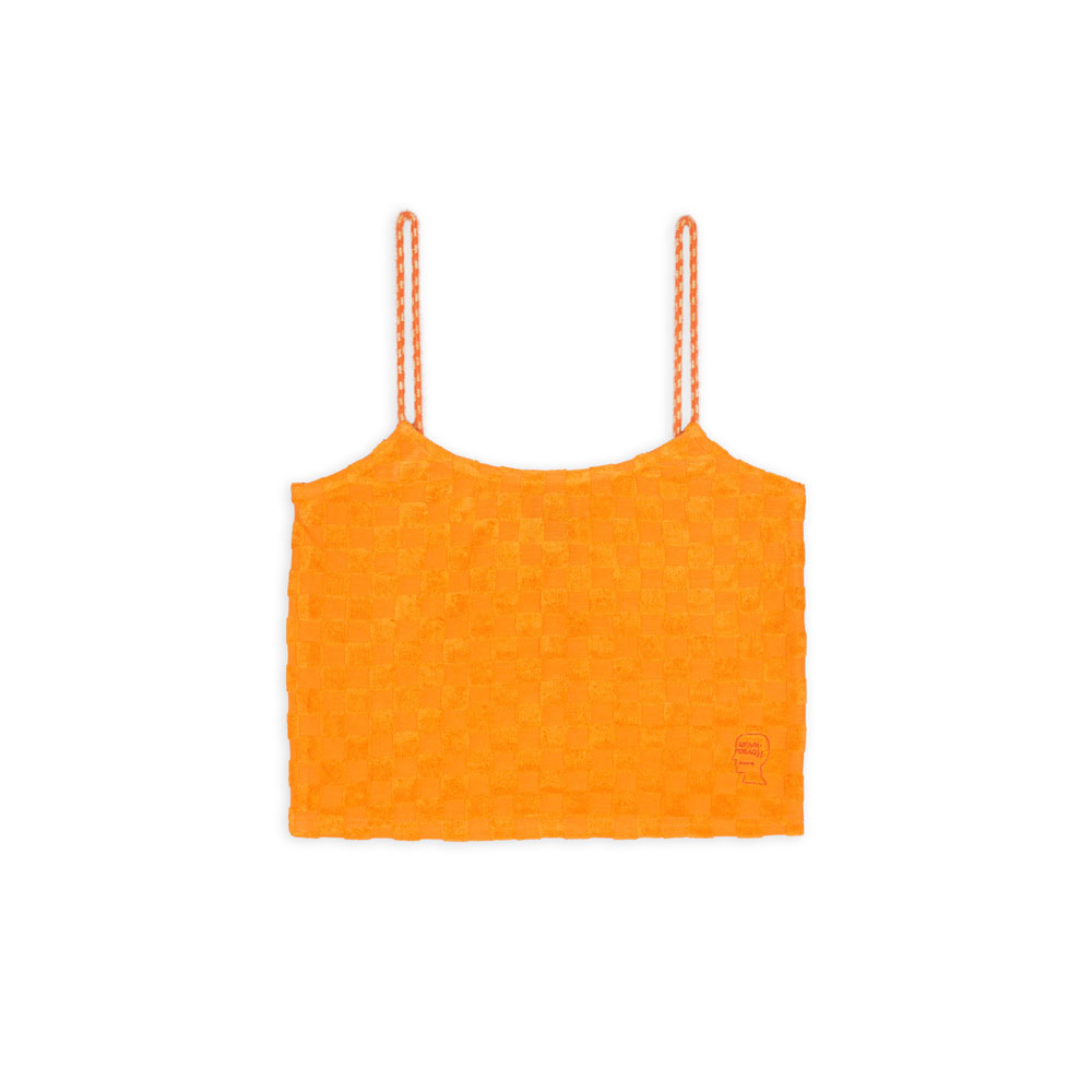 CHECK BURNOUT CAMI ORANGE
