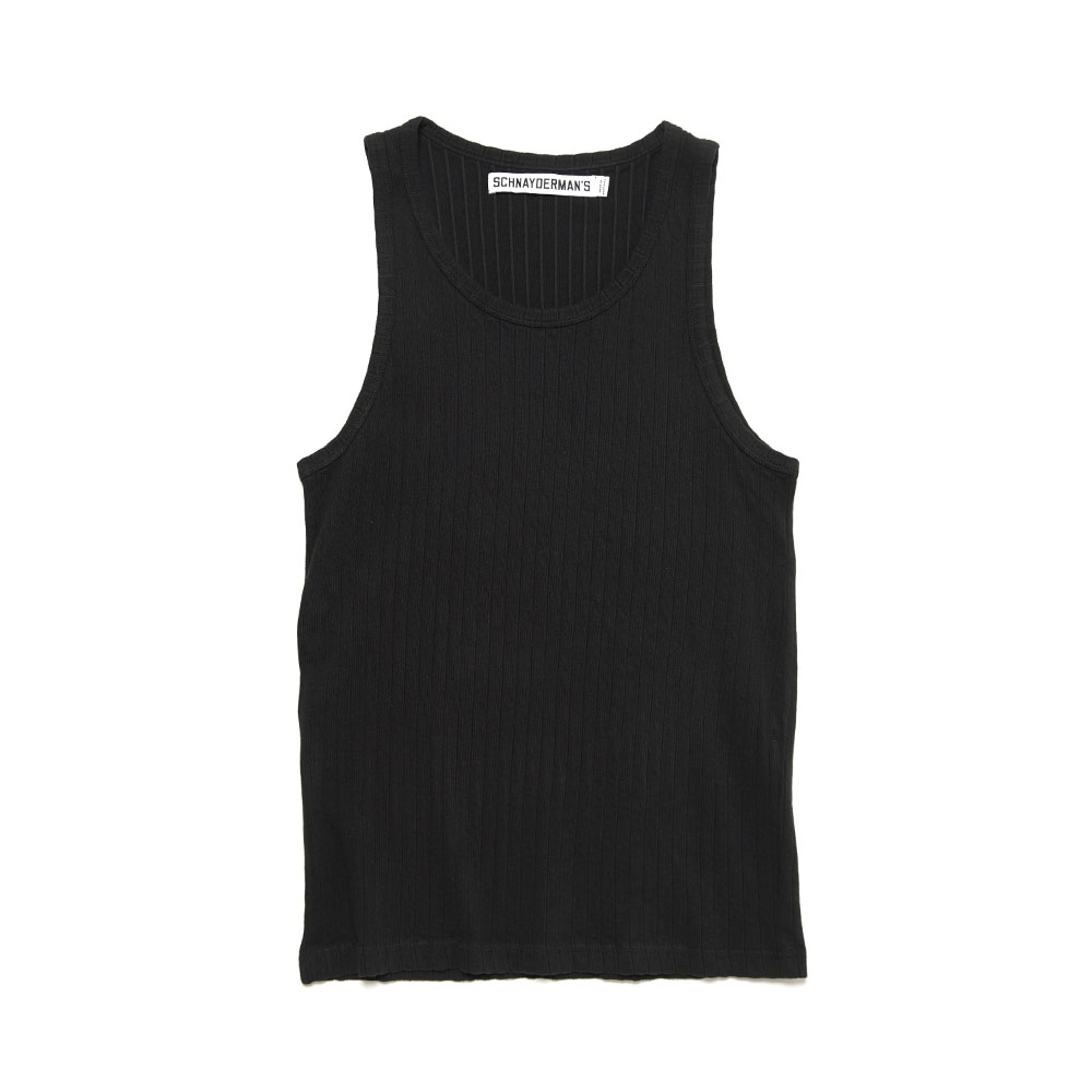 RIBBED TANK BLACK
