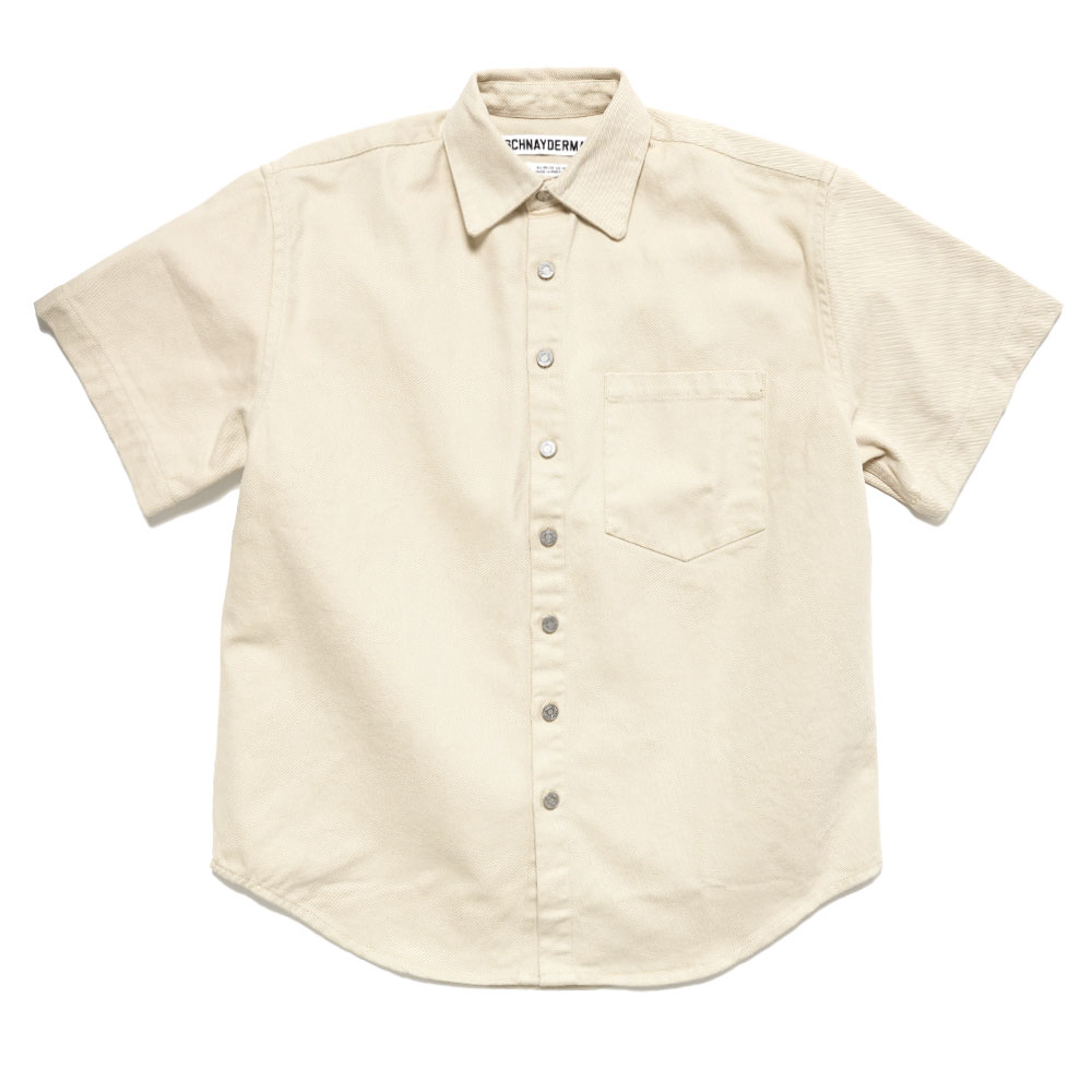 SHIRT OVERSIZED SS TWILL CREAM