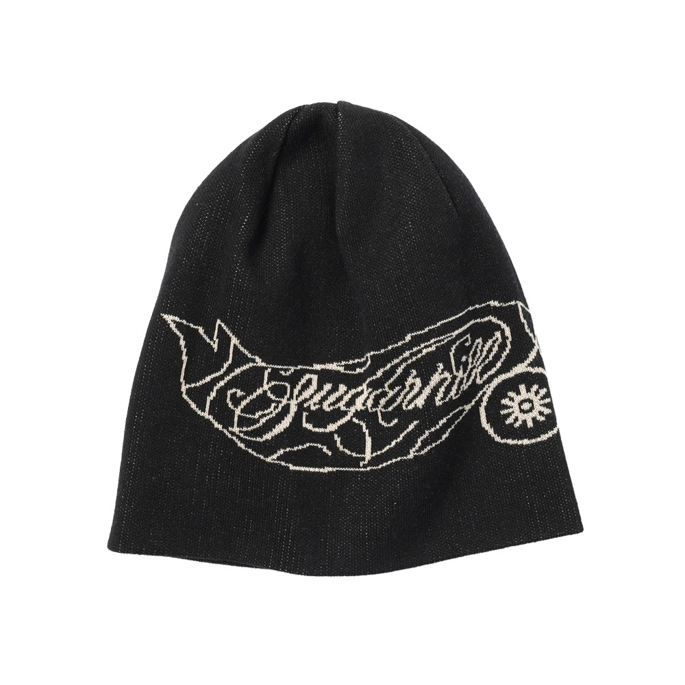 CS JOE KNIT BEANIE BLACK&ECRU