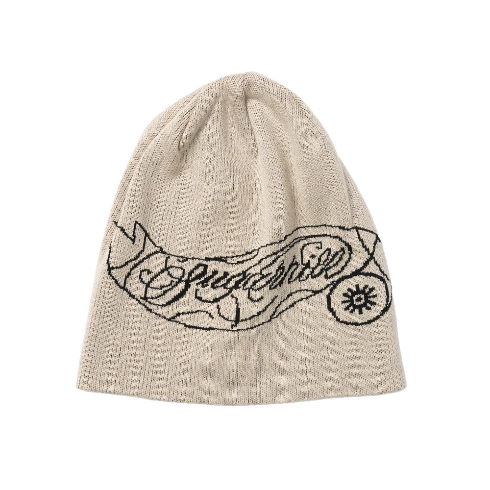 CS JOE KNIT BEANIE ECRU&BLACK