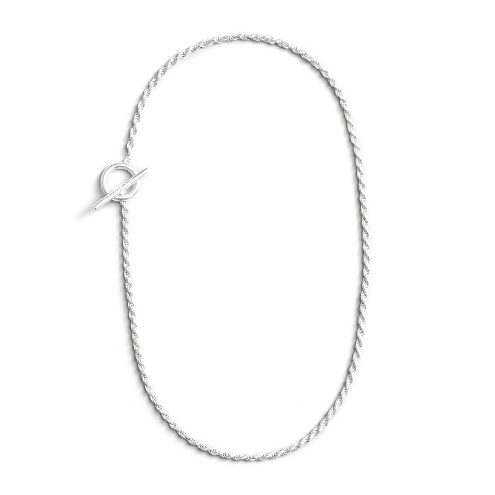 ROPE NECKLACE - LONG (52cm) 101519 POLISHED SILVER