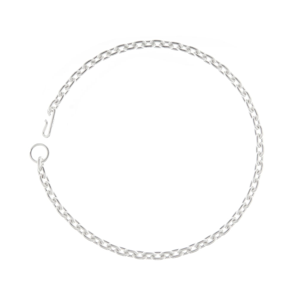 STANDARD NECKLACE THIN 101746 42cm/52cm POLISHED SILVER