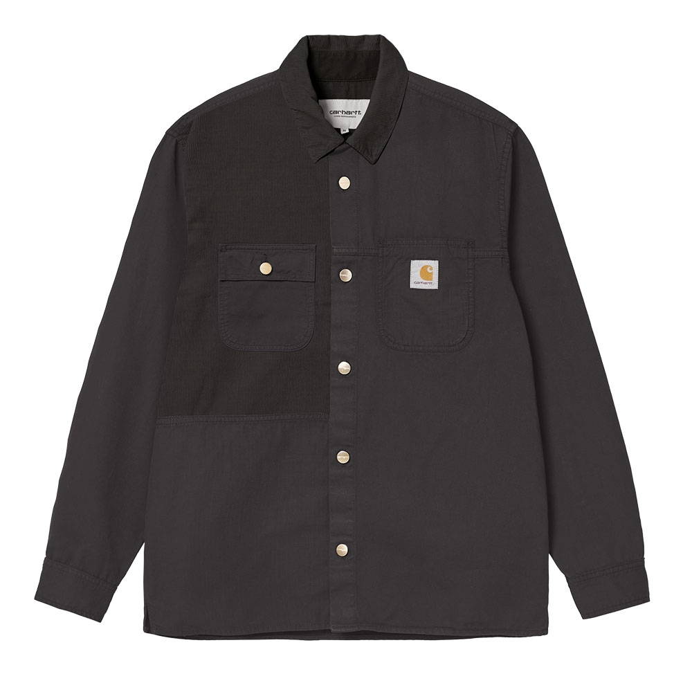 L/S MEDLEY SHIRT BLACK (GARMENT DYED)