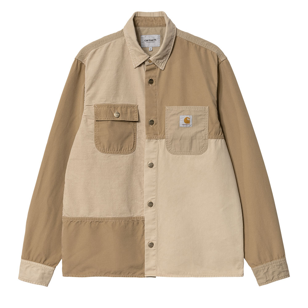 L/S MEDLEY SHIRT DUSTY H BROWN (GARMENT DYED)