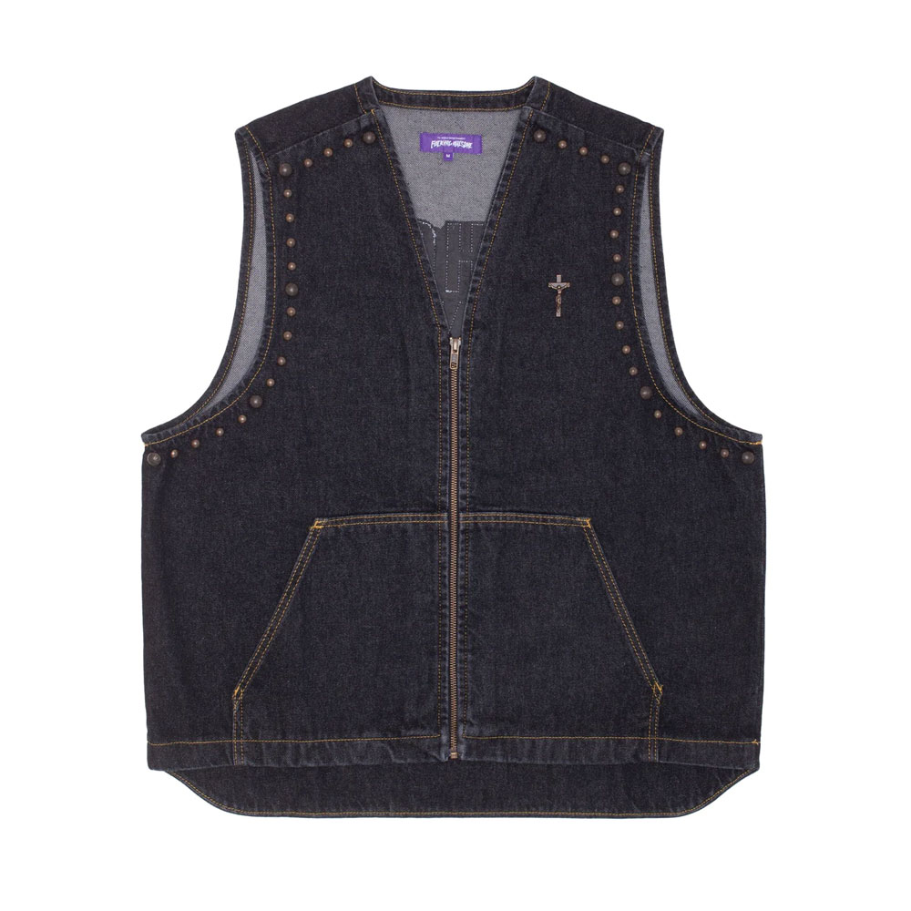 UNHOLY TRINITY VEST INDIGO _