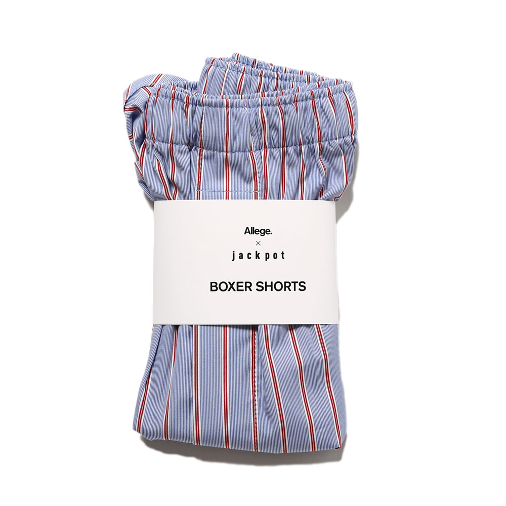 Allege for jackpot THOMAS MASON BOXER SHORTS RED STRIPE