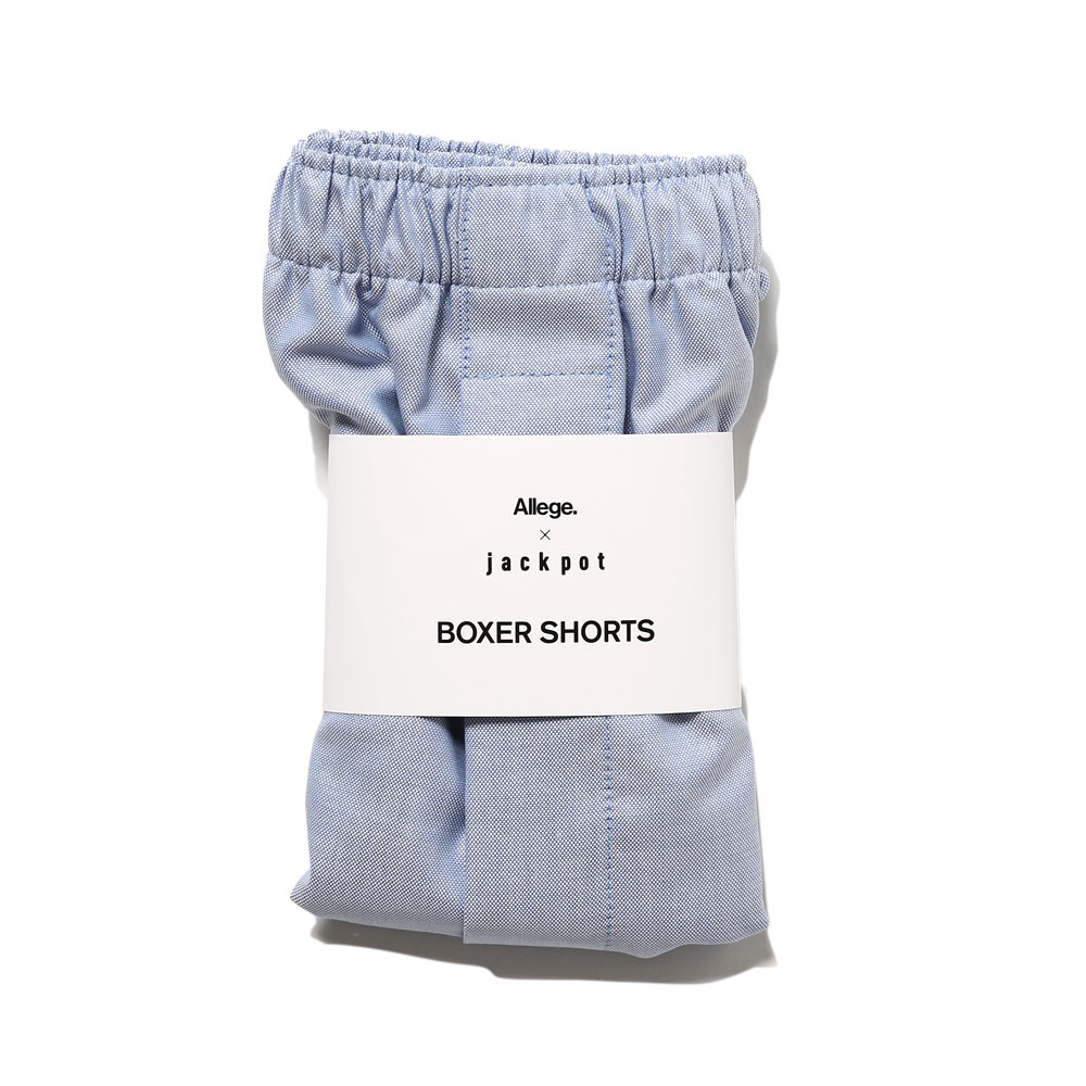 Allege for jackpot THOMAS MASON BOXER SHORTS BLUE OXFORD