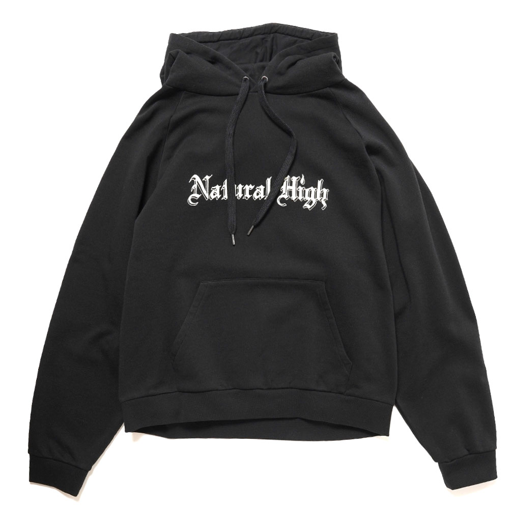 NATURAL HIGH HOODED PULLOVER BLACK