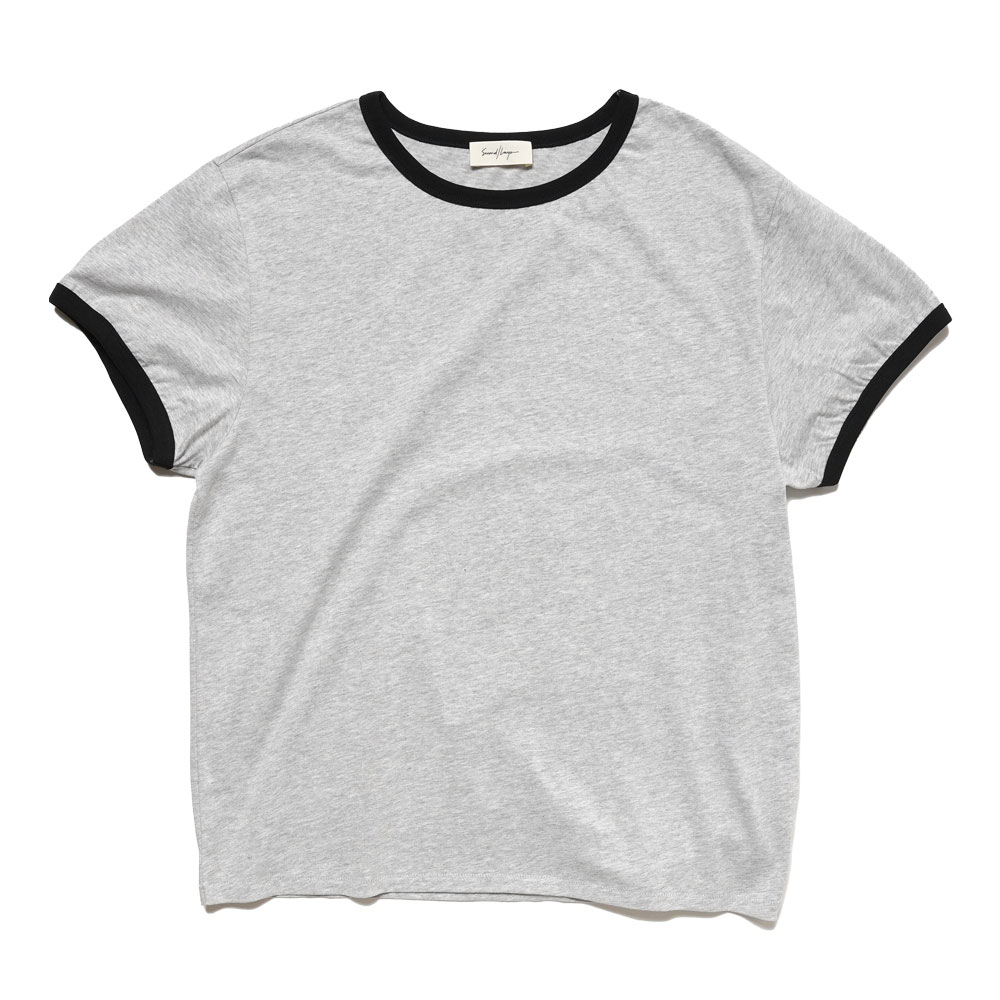 STRANGE DESIRES RINGER TEE MEL GRAY/BLACK
