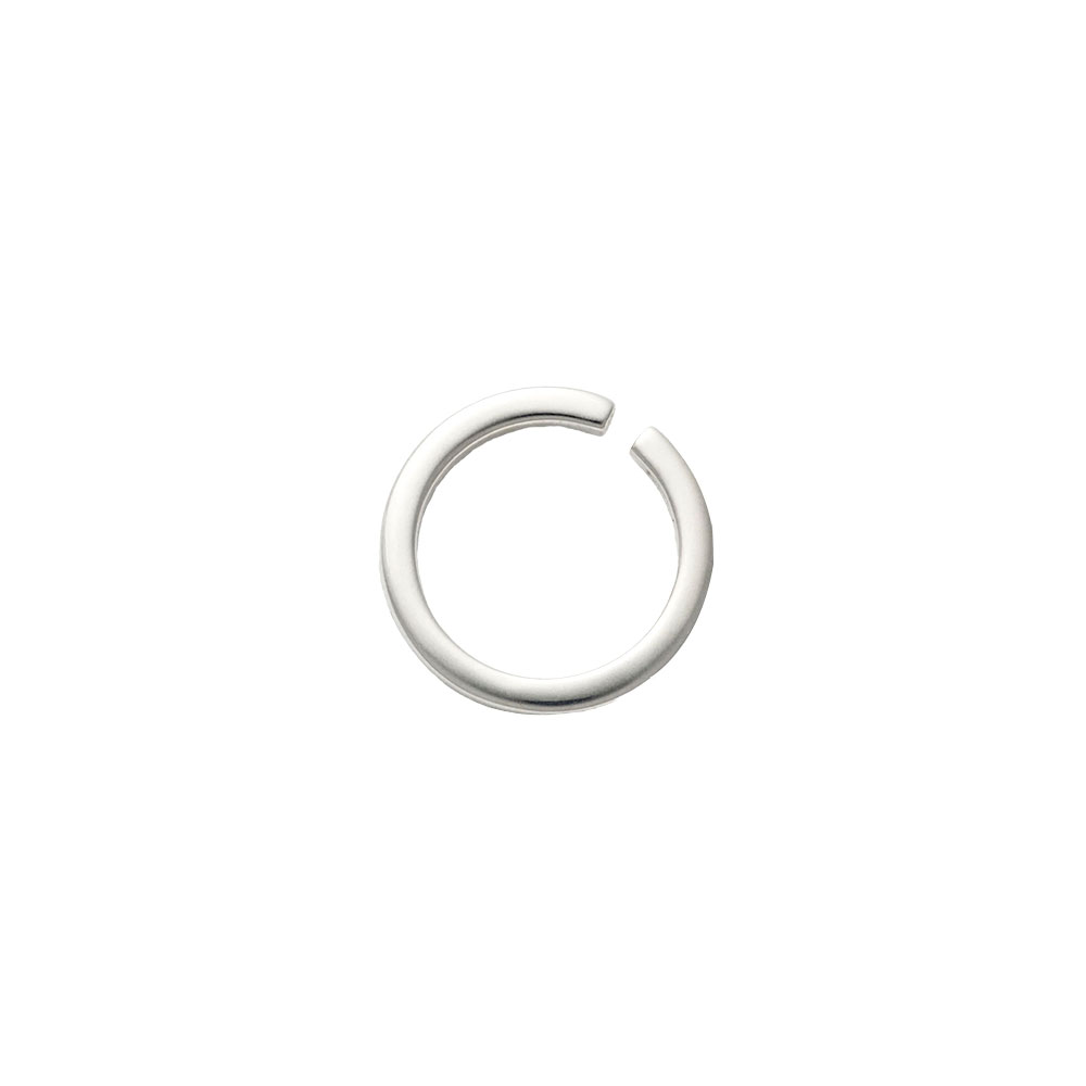 SQUARE RING THIN 101788 POLISHED SILVER