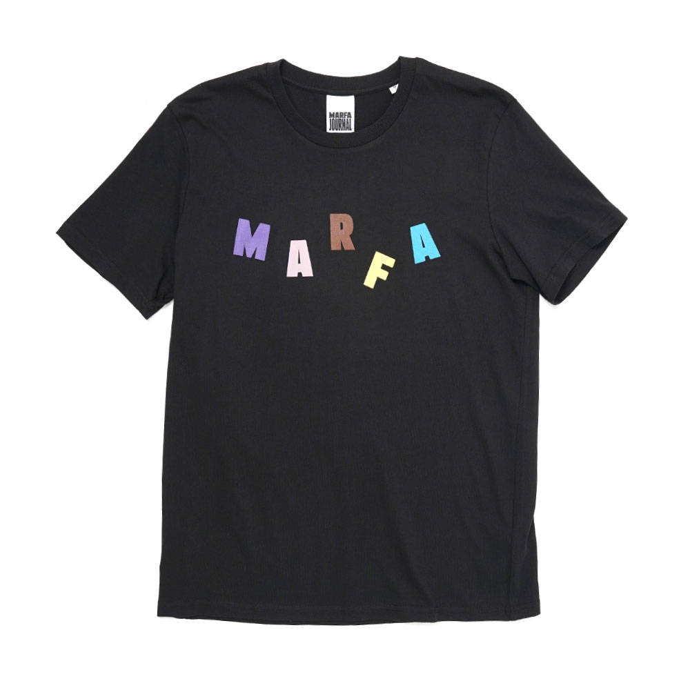 MARFA PARTY LOGO T-SHIRT BLACK _