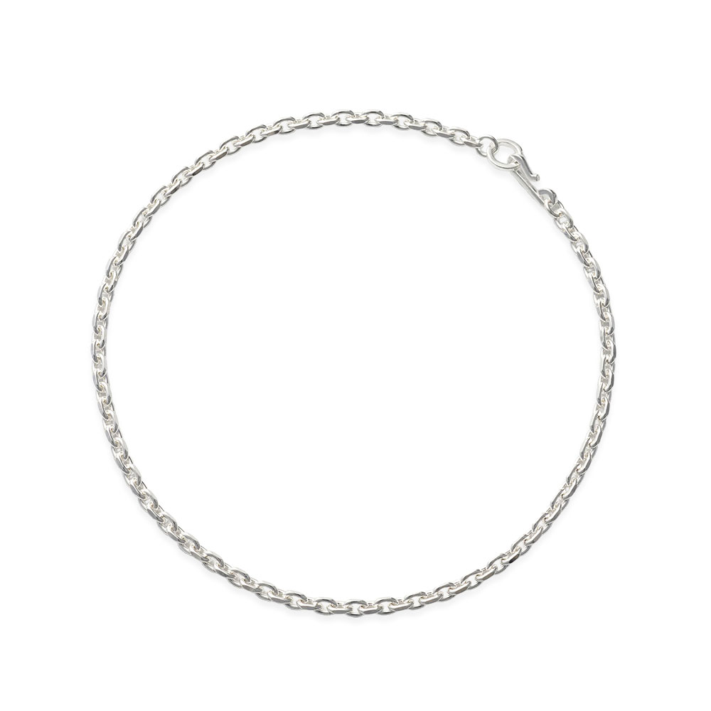 ANCHOR NECKLACE 42cm/52cm 101684 POLISHED SILVER