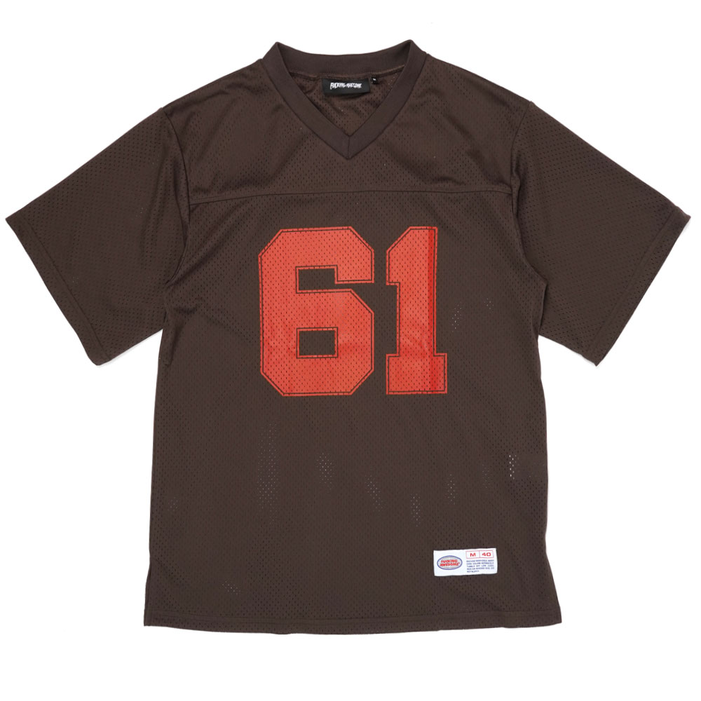 STAMP LOGO PRACTICE JERSEY BROWN/RED