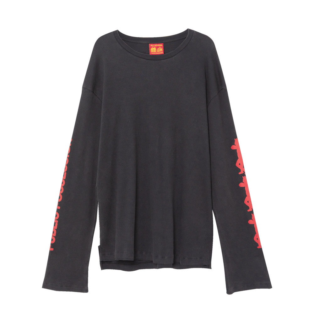DISCO DEVIL LONGSLEEVE WAFFLE PIQUET/BLACK/VINTAGE WASH