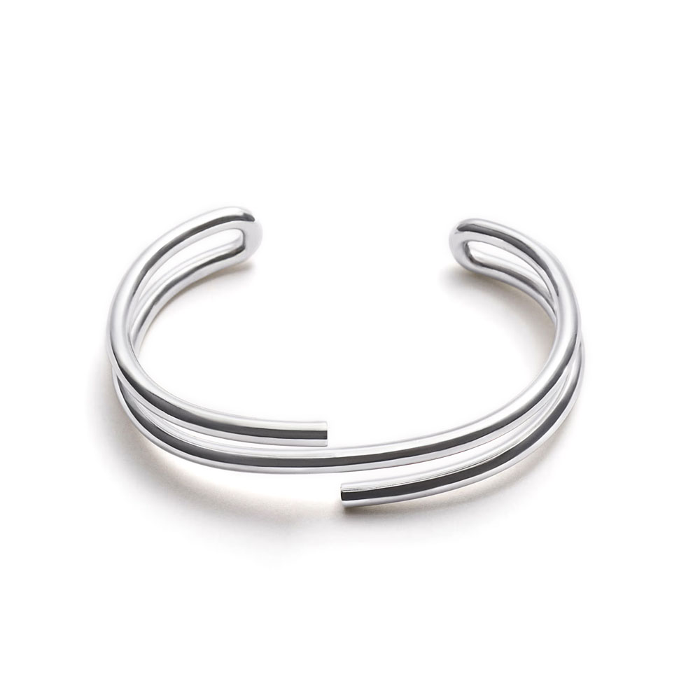 TURN BRACELET 102135 POLISHED SILVER