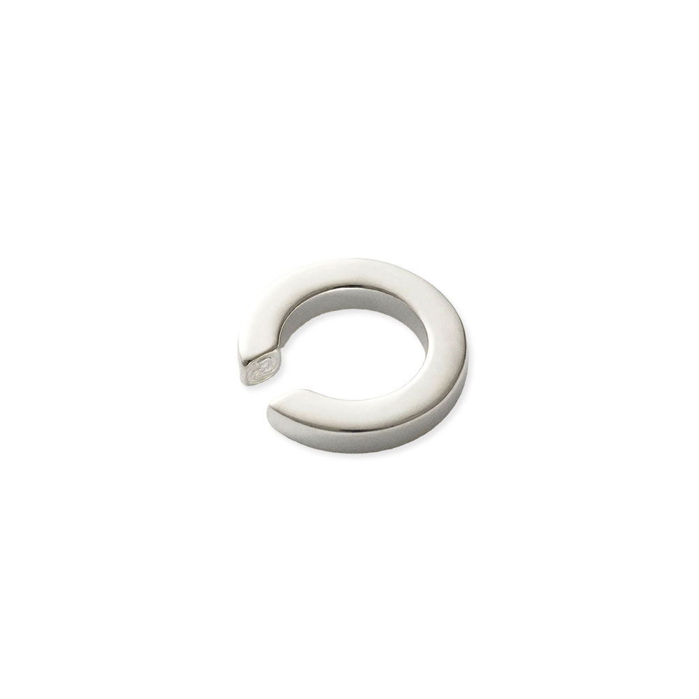 SQUARE EAR CUFF 101784 POLISHED SILVER
