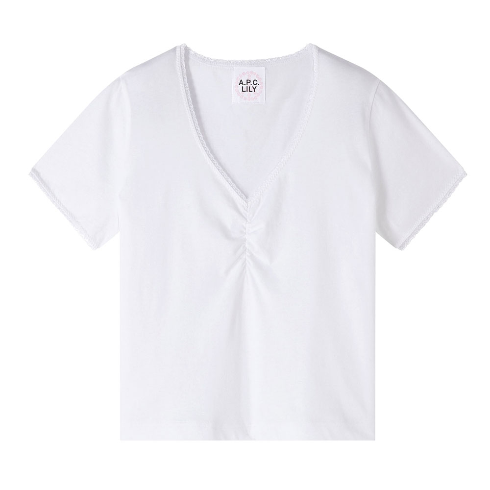 A.P.C LILY MARGUERITE T SHIRT WHITE_