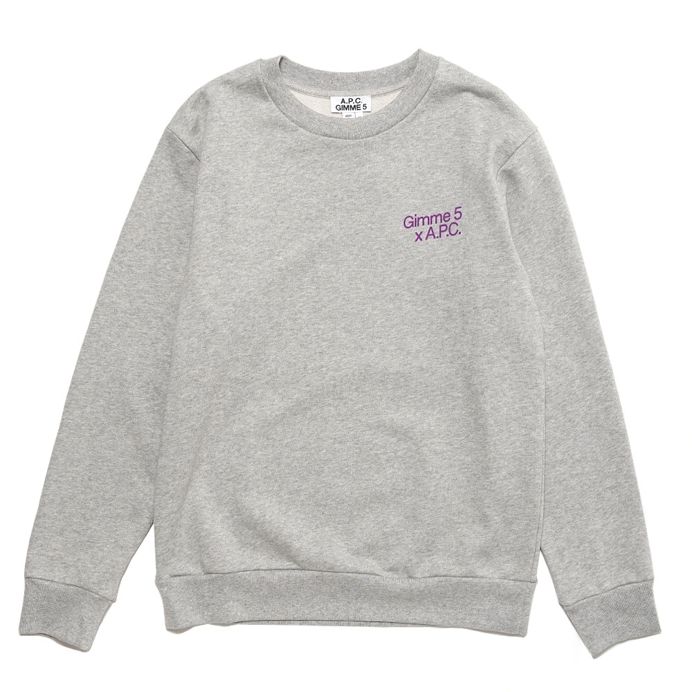 APC × GIMME 5 SWEAT EDDY GRAY