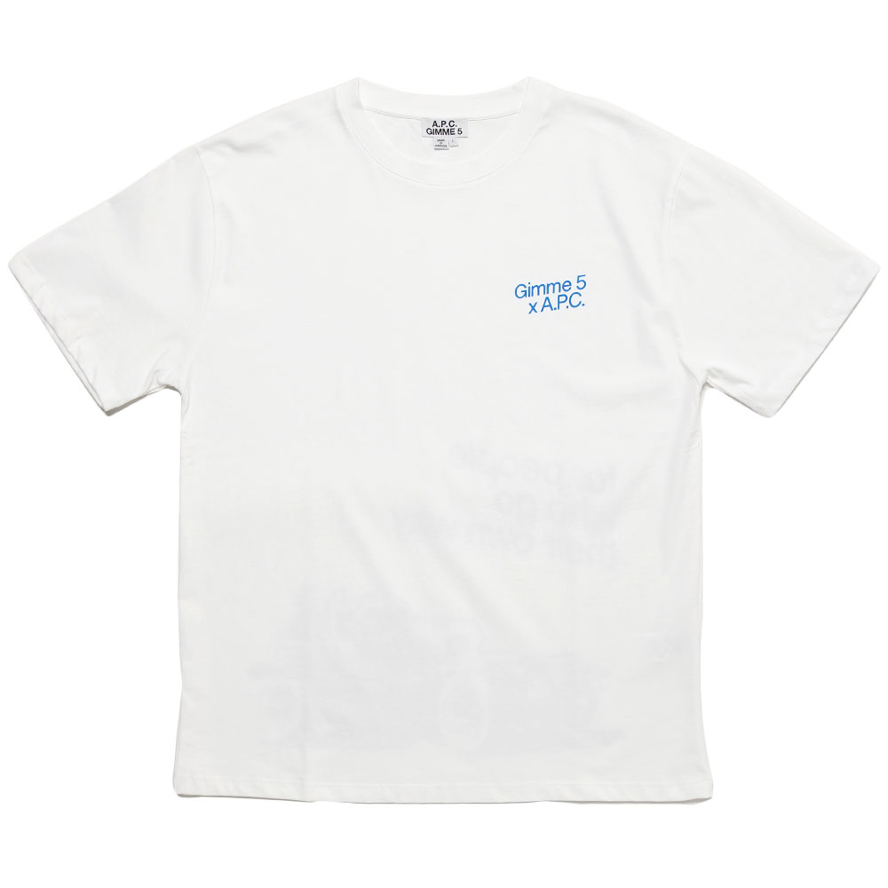 APC × GIMME 5 T-SHIRT STEVE WHITE