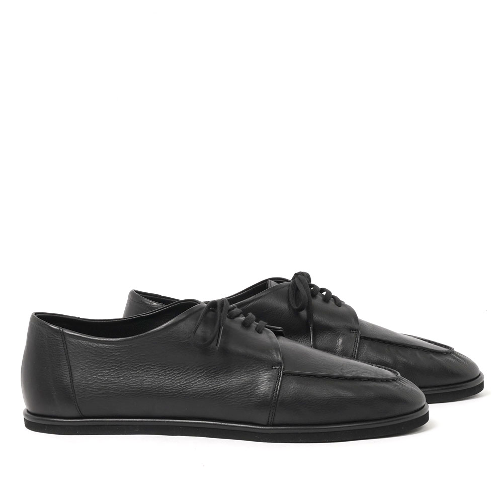 SOFT LEATHER LACE-UP SHOES BLACK A26AS01QD