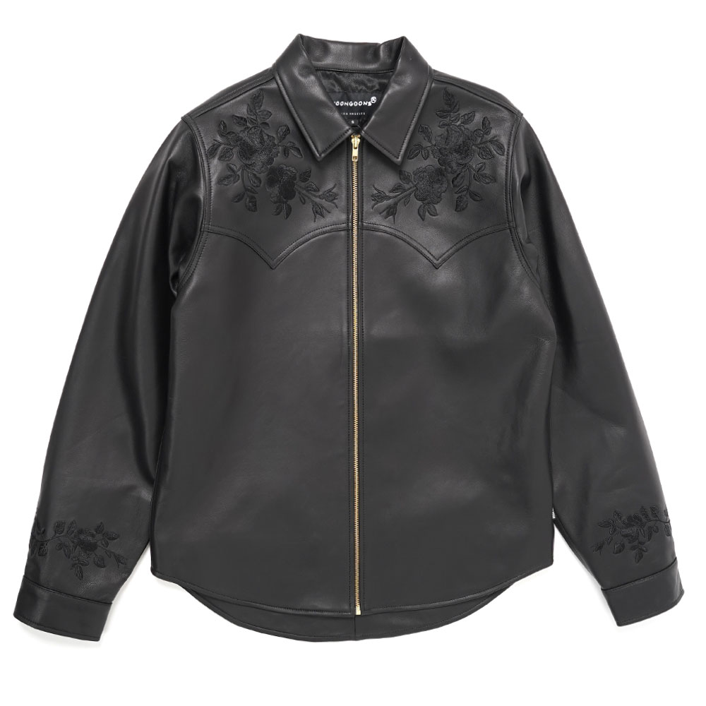 DROP TOP ZIP SHIRT BLACK