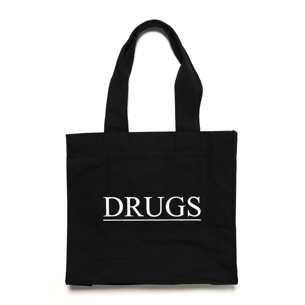 DRUGS BAG BLACK CANVAS _
