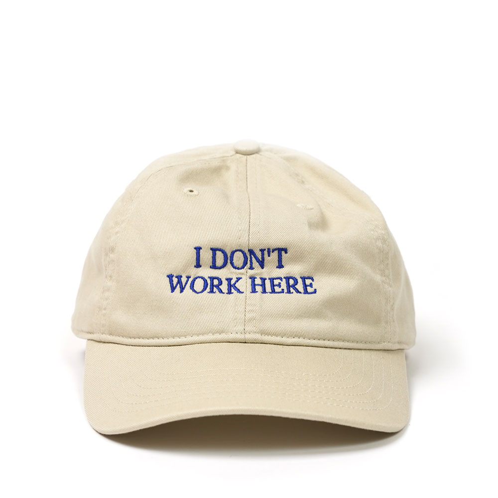 SORRY/I DON`T WORK HERE CAP BEIGE