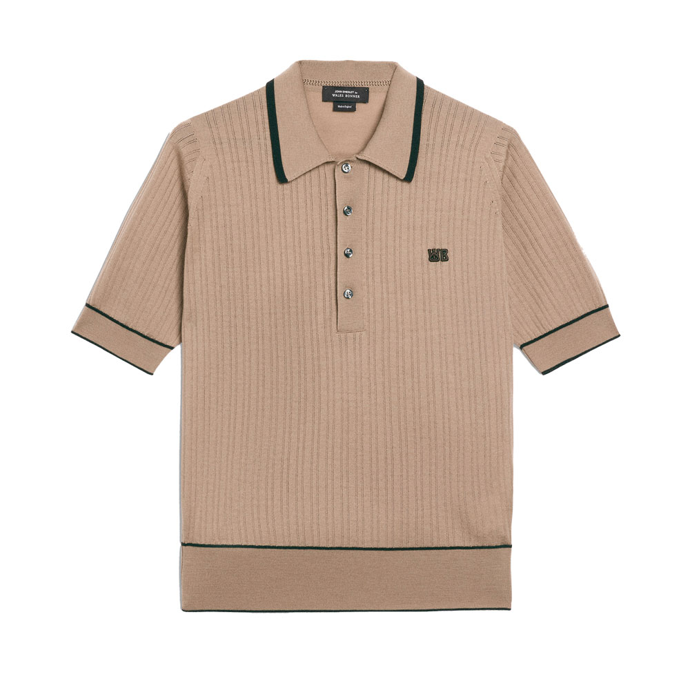 BLESSINGS POLO CAMEL/DARK BROWN