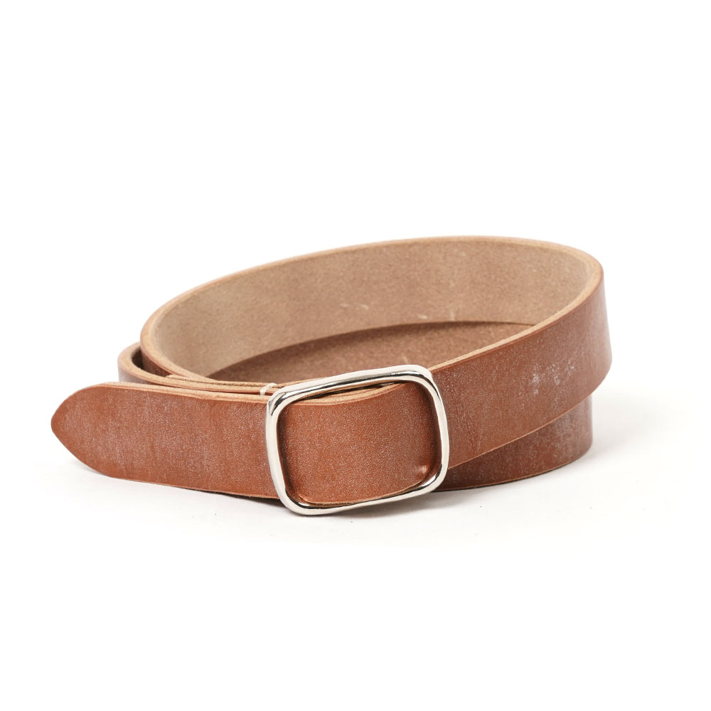 REVERSIBLE BUCKLE BELT NATURAL BROWN A26AB10RP