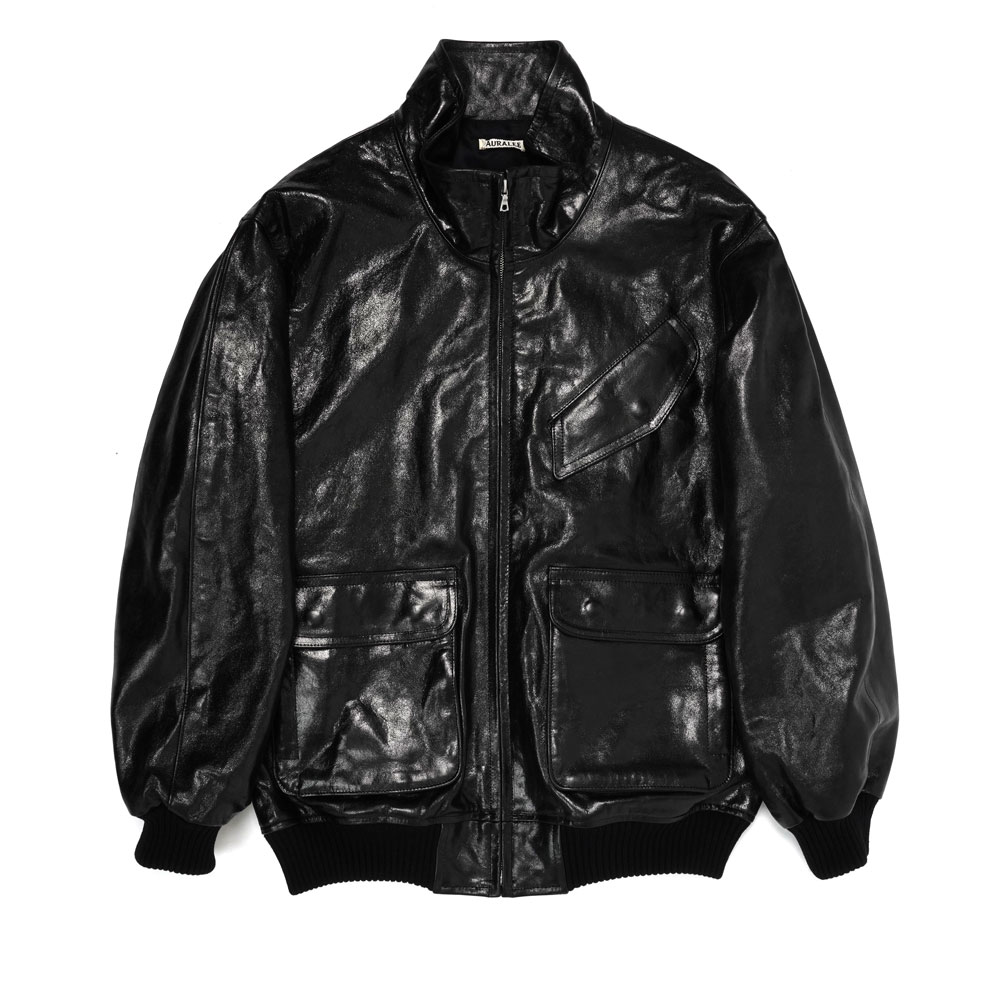 LAMB LEATHER ZIP	BLOUSON BLACK A25AB01WX