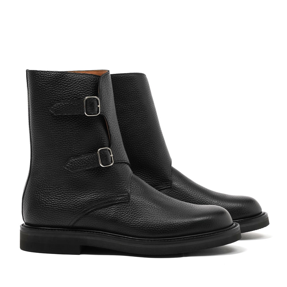 LEATHER WORK BOOTS BLACK A25AS01QD