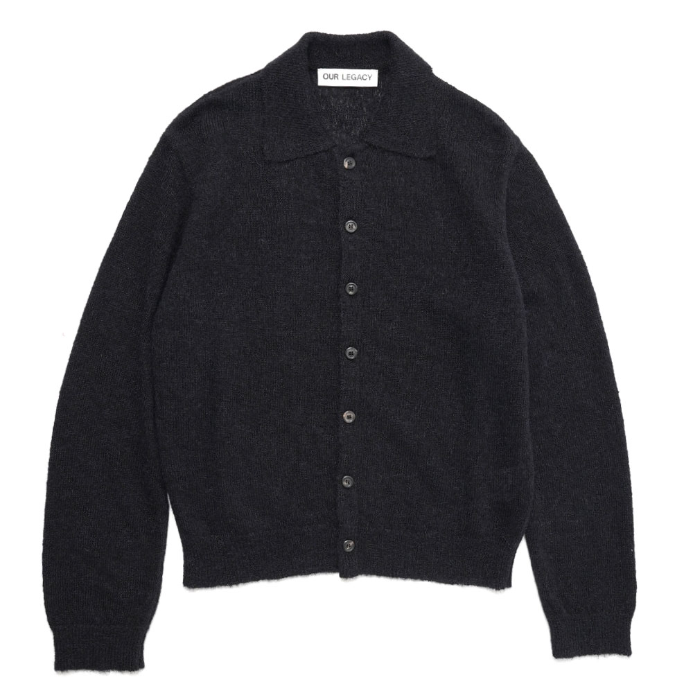 EVENING POLO BLACK FUZZY ALPACA
