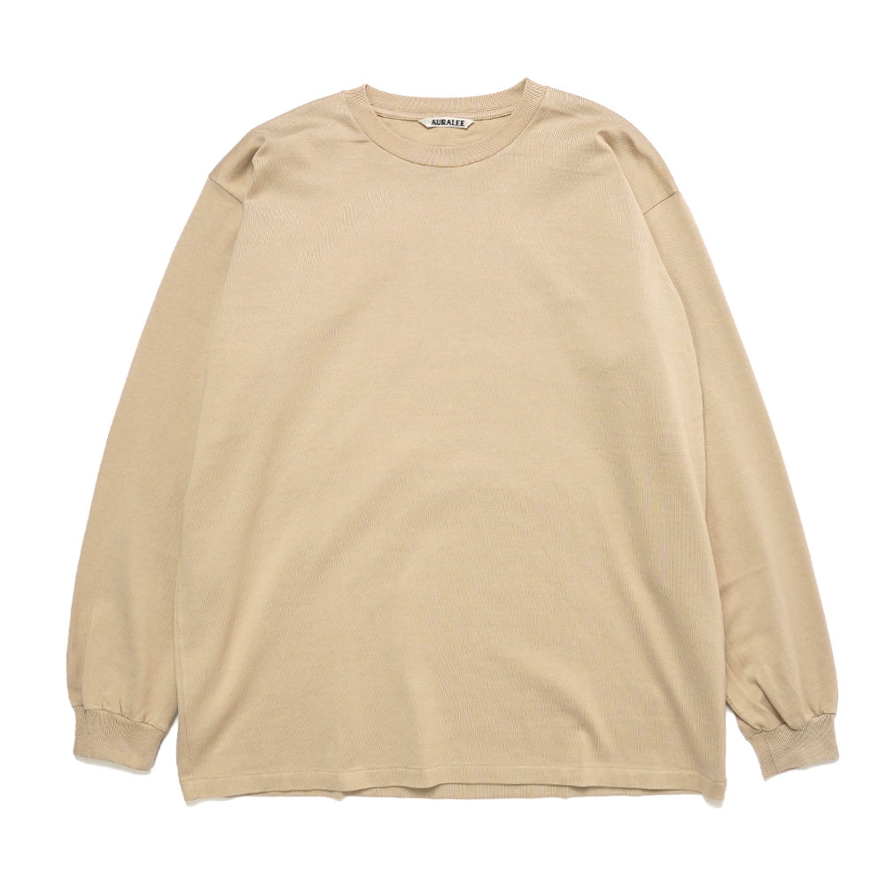 LUSTER PLAITING L/S TEE BEIGE