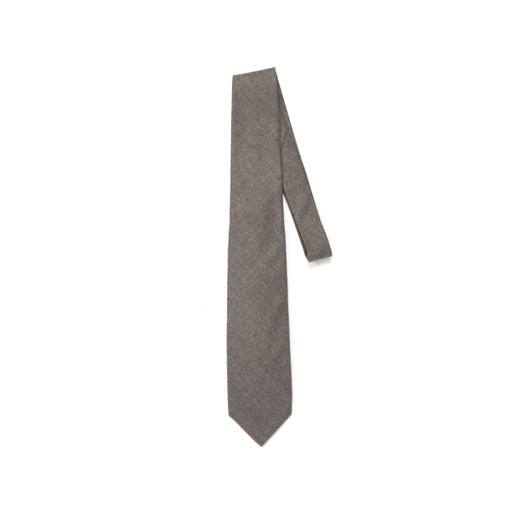 SUPER LIGHT WOOL TIE TOP BROWN A26AT07OS