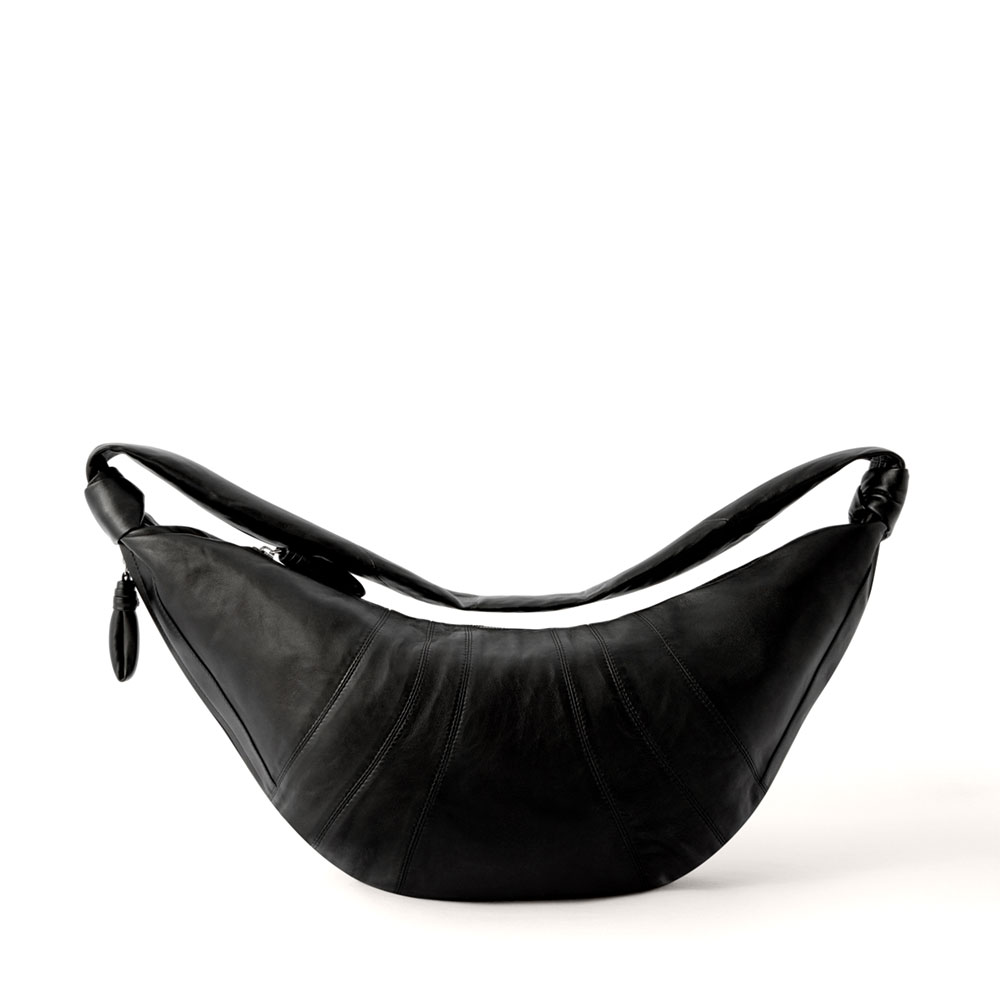 LARGE CROISSANT BAG BLACK