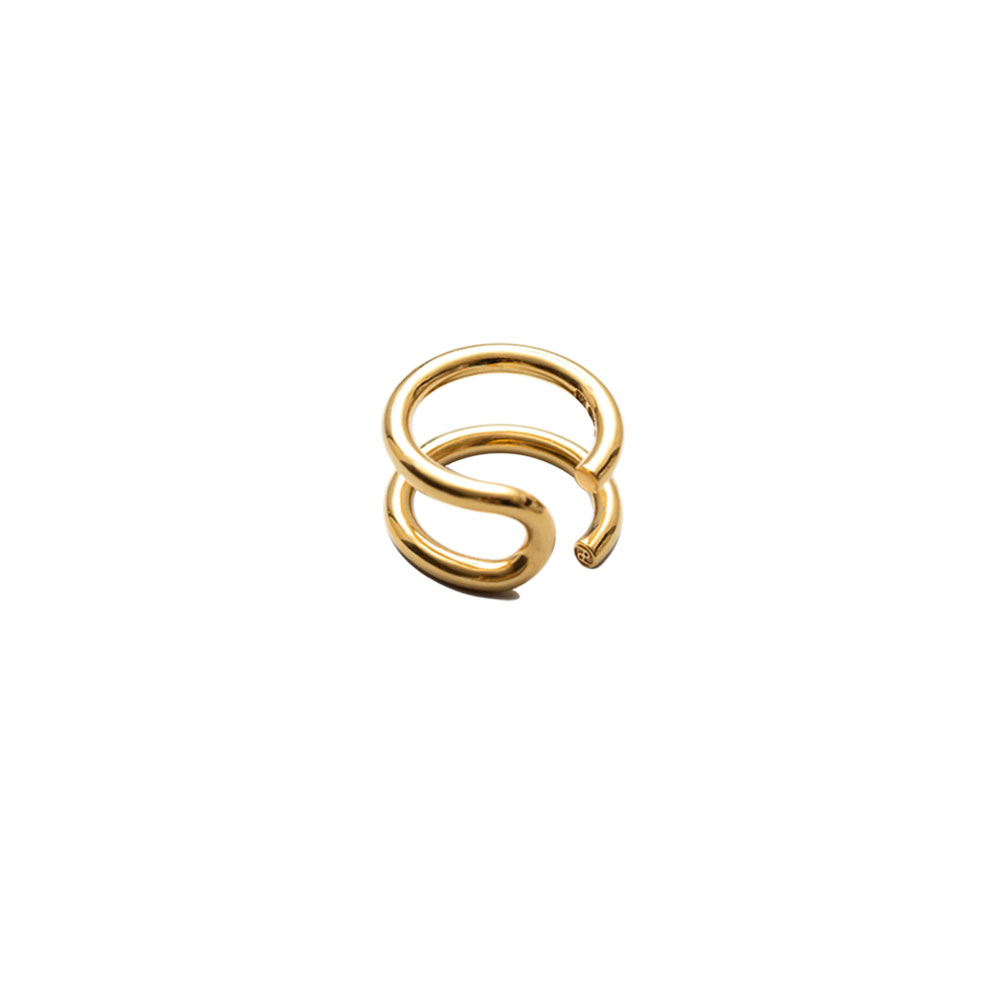 U TURN RING 101665 POLISHED VERMEIL
