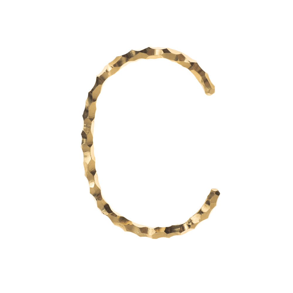 SNAKE BRACELET THIN 101496 CARVED GOLD
