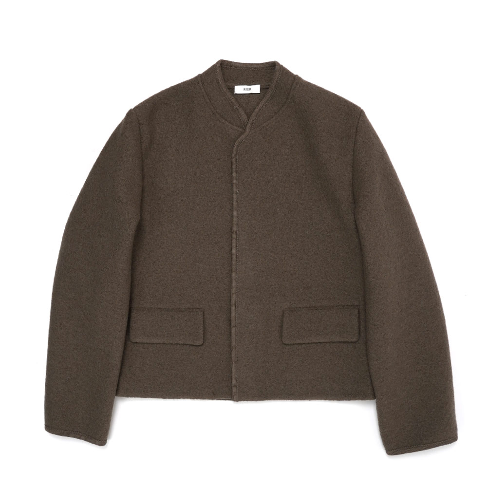 WALKER JACKET CITY CROP CASTORO FELTED_