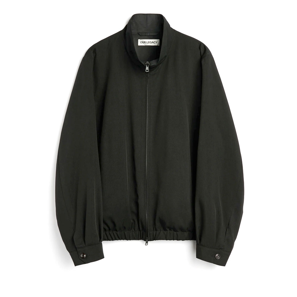 CASINO JACKET CROW BLACK NIGHT DRAPE TWILL