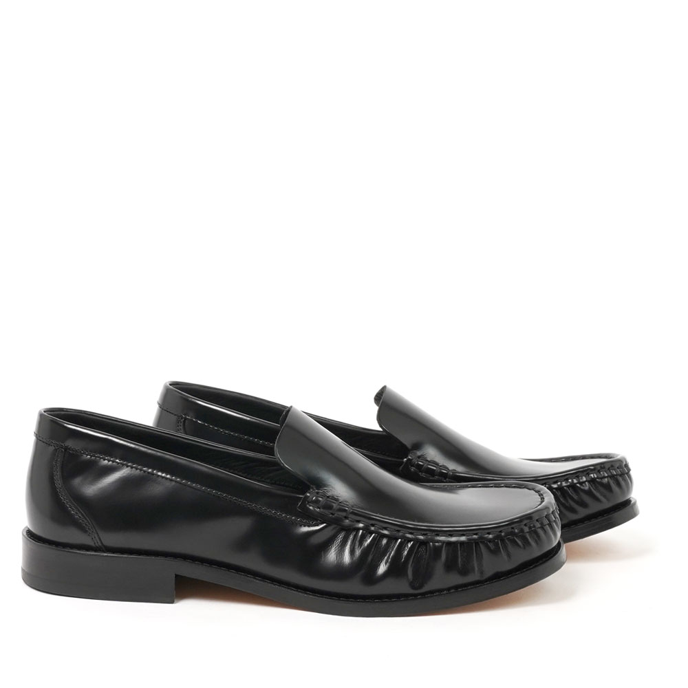 MOCASSIN ROMEO-CUIR GLACE NOIR